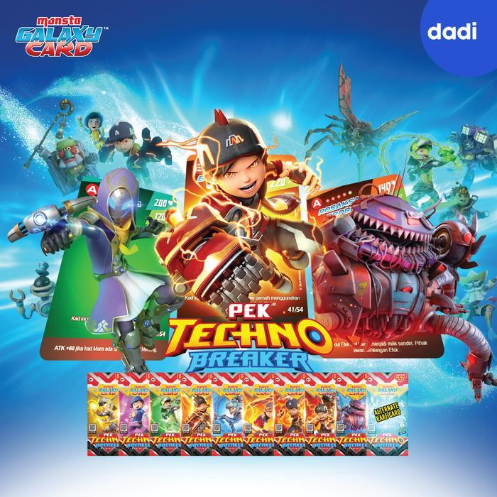 Sale Dadi - Boboiboy Galaxy Card Pek Techno Breaker 1 Set - Mainan/Card Game