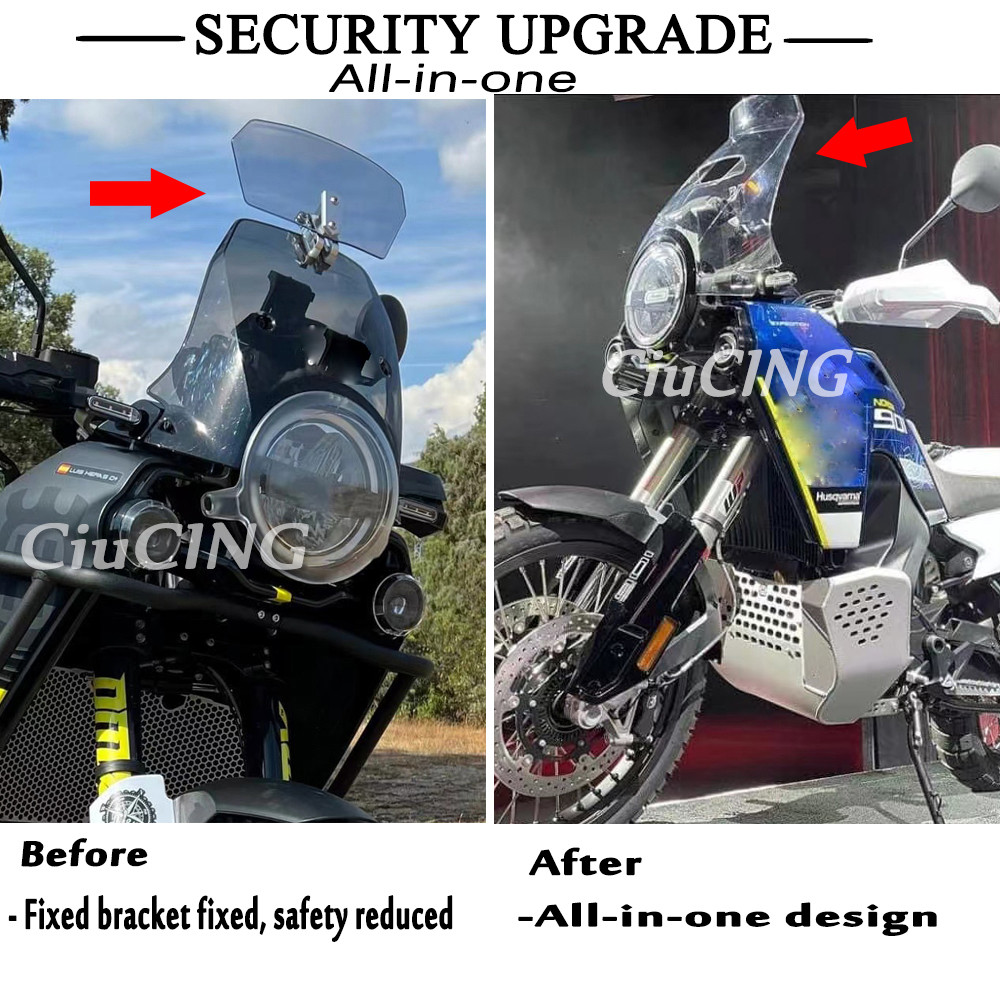 2022 New Motorcycle Windshield Spoiler Windscreen Deflector For Husqvarna Norden 901 NORDEN901 2022 