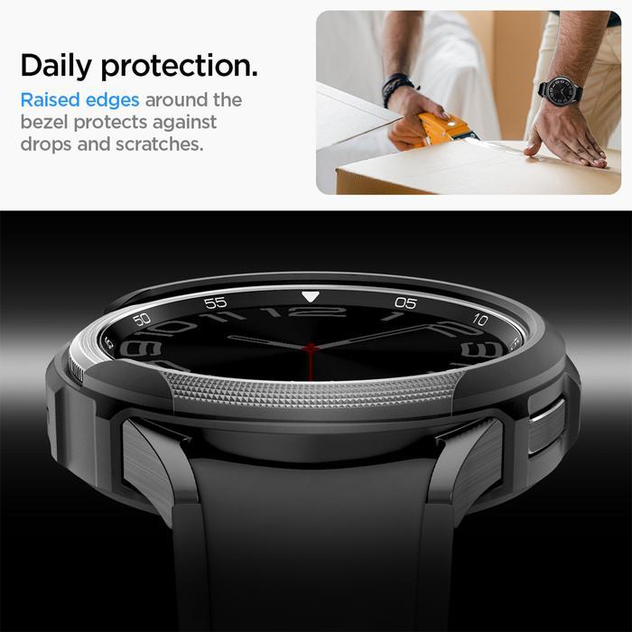 4x7s- Case For Samsung Galaxy Watch 6 Classic 47/43Mm Spigen Liquid Air Softcase For