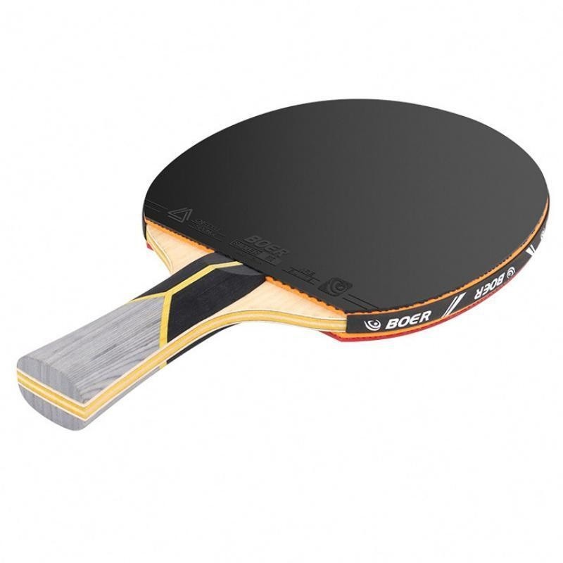 1Pcs Professional Table Tennis Racket 9-Ply Wood Ping Pong Racket with Bag Offensive Table Tennis Pa