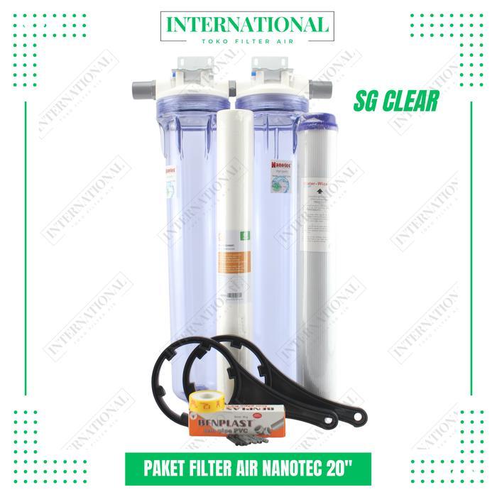 Paket Filter air Toren 20 inch / Filter air Nanotec / filter air keruh