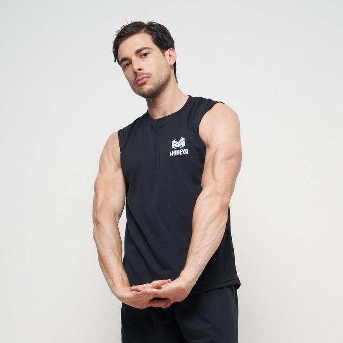 k6zv- Monexo - Cod Singlet Kaos Dalam Pria Singlet Sablon Monexo Hitam Sk02 Pantai Distro