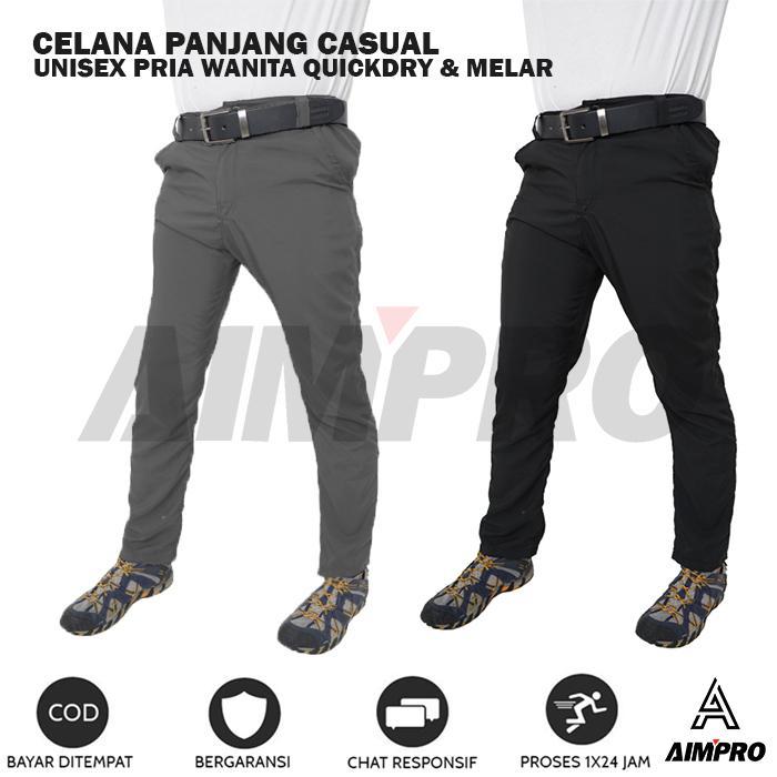 Eiger Adventur'e - Celana Panjang Casual QuickDry Bahan Ringan Celana Gunung Panjang Pria Wanita