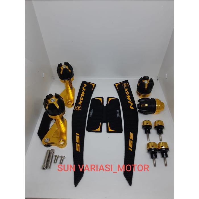ready PAKET VARIASI NMAX TANKPAD NMAX OLD dan NMAX NEW + Slider Jalu Knalpot + Jalu As Roda + Baut