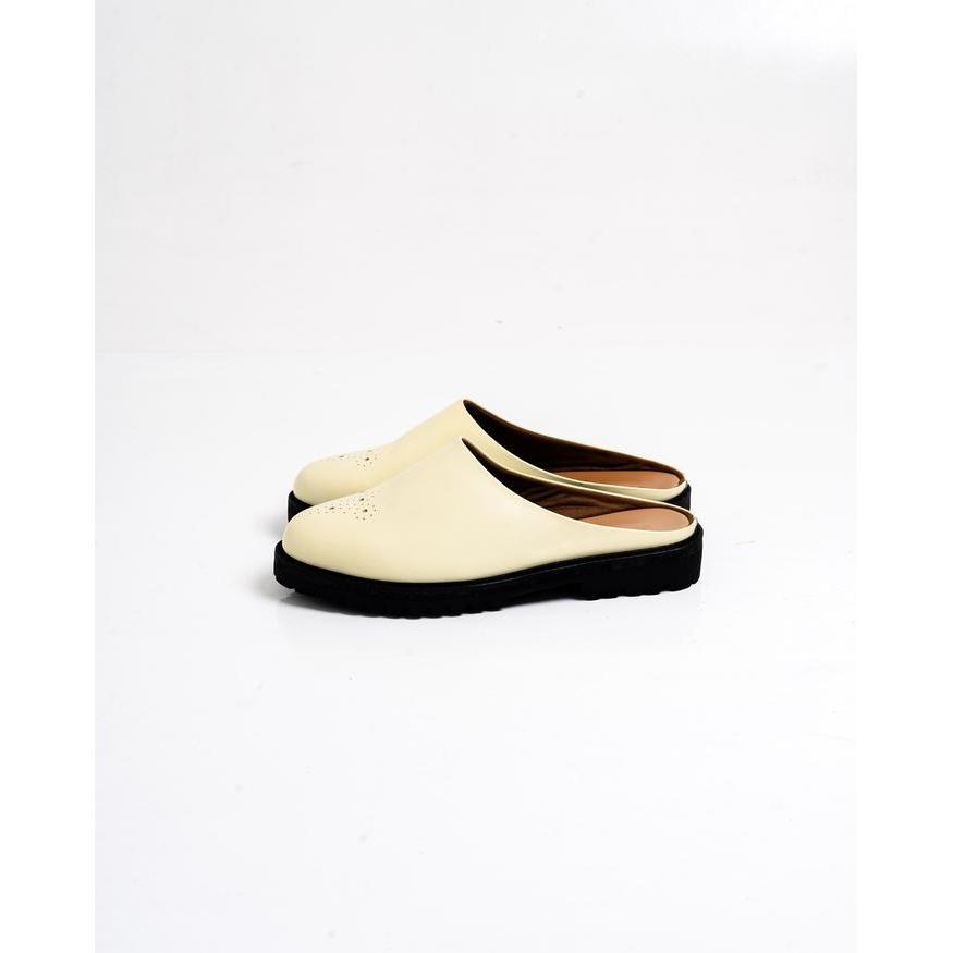5iyp- Jovem Loafers Mule Series - Ivory White