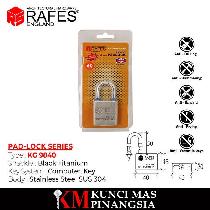Gembok / Pad-Lock / 9840 / RAFES ORIGINAL