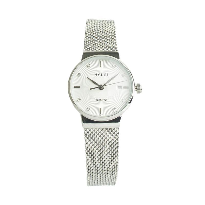 Halei 8024 Rantai Pasir Jam Tangan Wanita - Silver