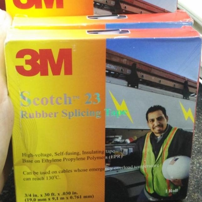 Isolasi 3M Scoth 23+ Isolasi Rubber Tape scoth 23 3M