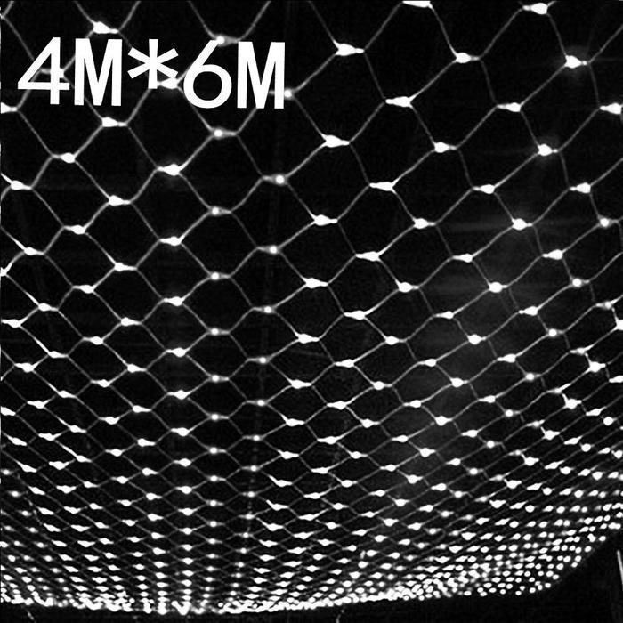 Produk Unggulan] Lampu Jaring Led Natal Jaring Led 4M * 6M Tahan Air Lampu Peri Jaring