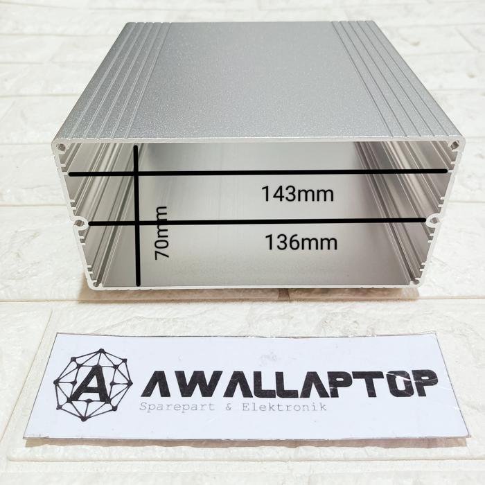 BOX ALUMUNIUM BOX ALUMINIUM 150X150X75MM CASE KOTAK ELEKTRONIK ENCLOSURE
