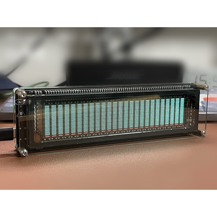 Ak2515 Vfd Stereo Mic Music Audio Spectrum 15 Level Indicator Vu Meter Pickup Rhythm Light Amplifier