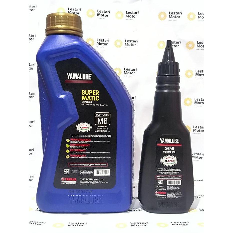 YAMAHA GENUINE PARTS PAKET OLI MOTOR NMAX YAMALUBE SUPER MATIC 1L 100% ORIGINAL