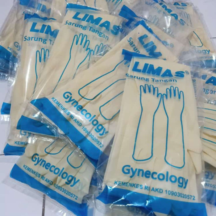 Sarung Tangan Obgyn Gynecology Limas Latex Panjang 55 cm Sarung tangan Karet Sarung Tangan Medis