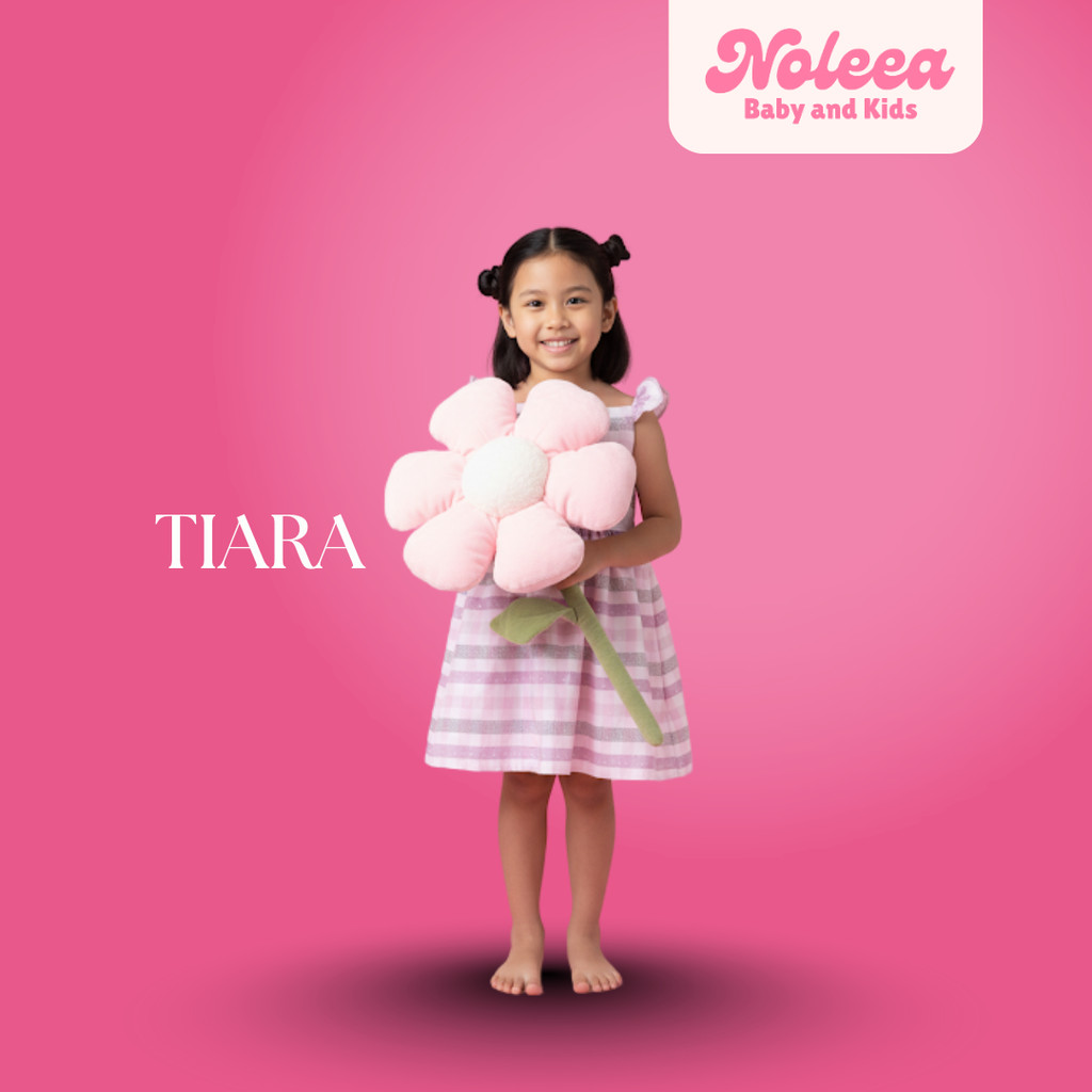 NOLEEA Dress Anak Perempuan Cewe Korean Style Model TIARA  Lilac Terbaru Cocok untuk harian acara Na