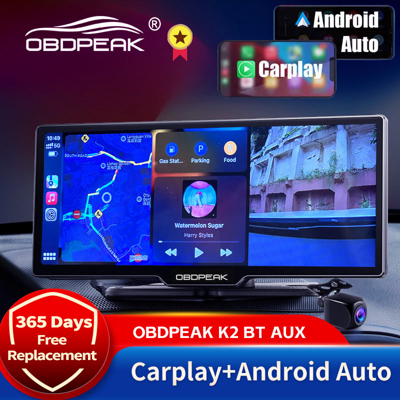 K2 Dash Cam 4K 2160P Car Mirror Video Recording Carplay & Android