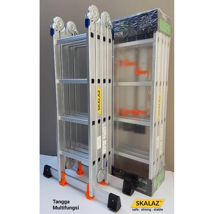 Tangga Aluminium Multipurpose 4,7 Mtr Merk Skalaz