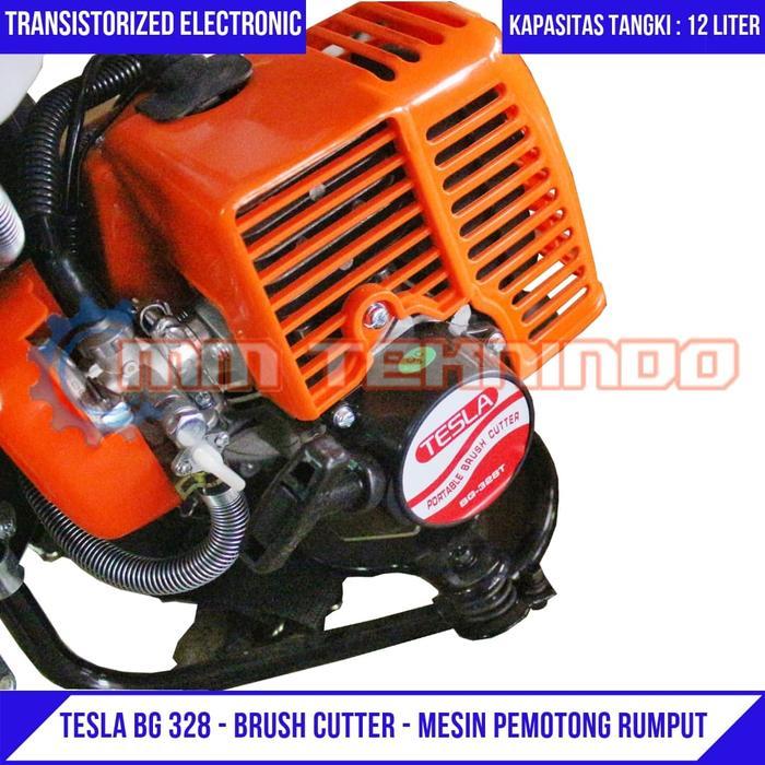 Tesla BG 328 - Brush Cutter - Mesin Pemotong Rumput Gendong ( 2 TAK )