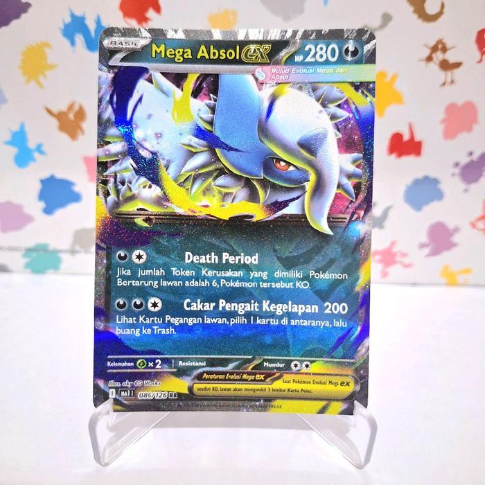 Mega Absol Ex - Evolusi Mega Ma1 - Pokemon Tcg Indonesia