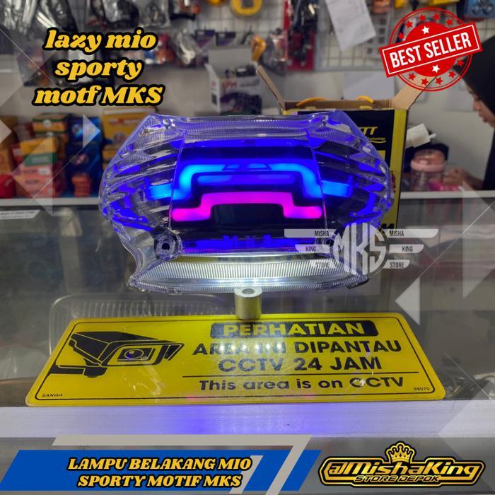 lampu stop belakang mio sporty modif lazy motif MKS baru