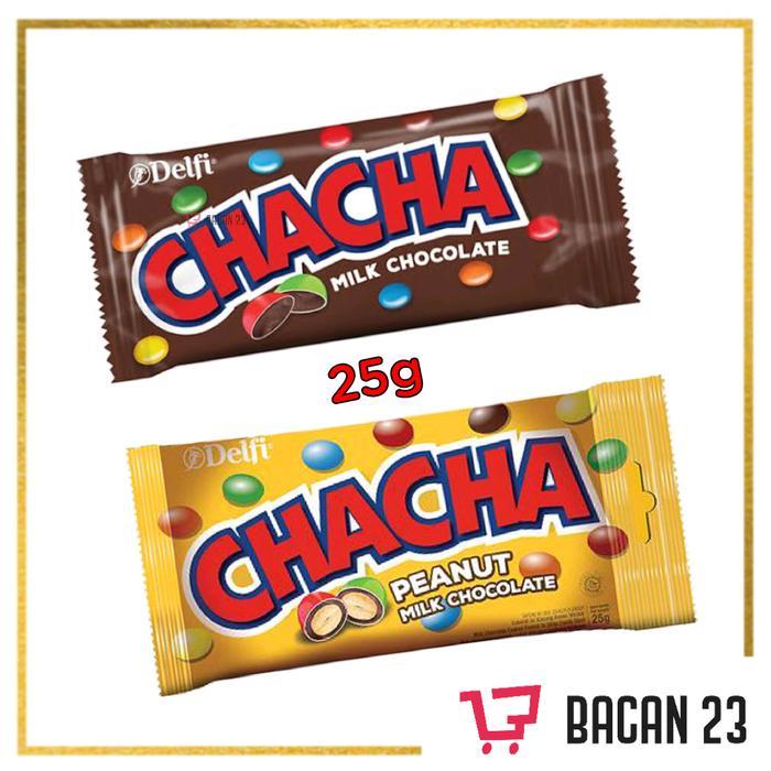 (ORIGINAL) HYA DELFI CHACHA PEANUT & CHOCOLATE (25G)/ PERMEN COKLAT/ BACAN 23-BACAN23 TERMURAH