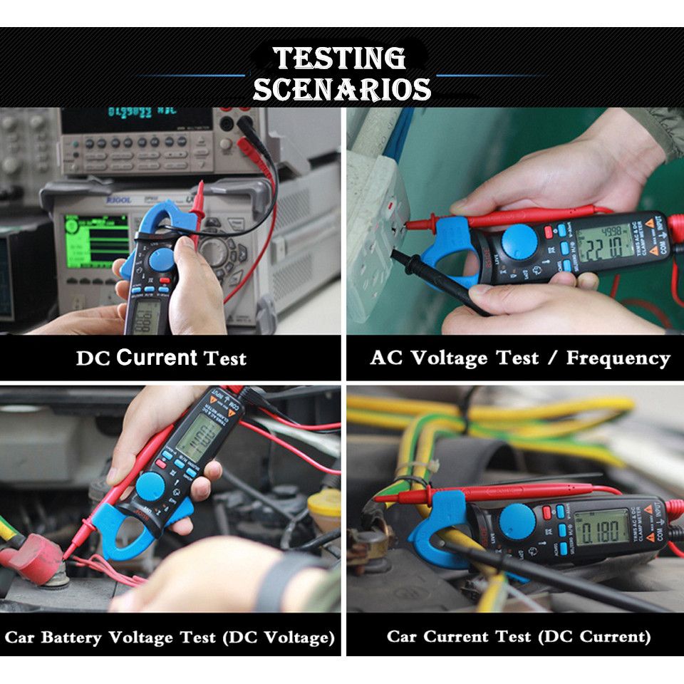 BSIDE Digital Clamp Meter Current Professional AC/DC Auto Car Repair TRMS Multimeter Live Check NCV 