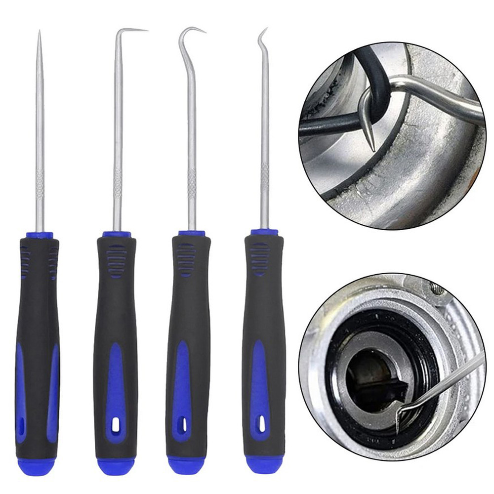 4Pcs Car Oil Seal Screwdrivers Set Car Auto Oil Seal O-Ring Seal Gasket Pick Puller Remover Pick