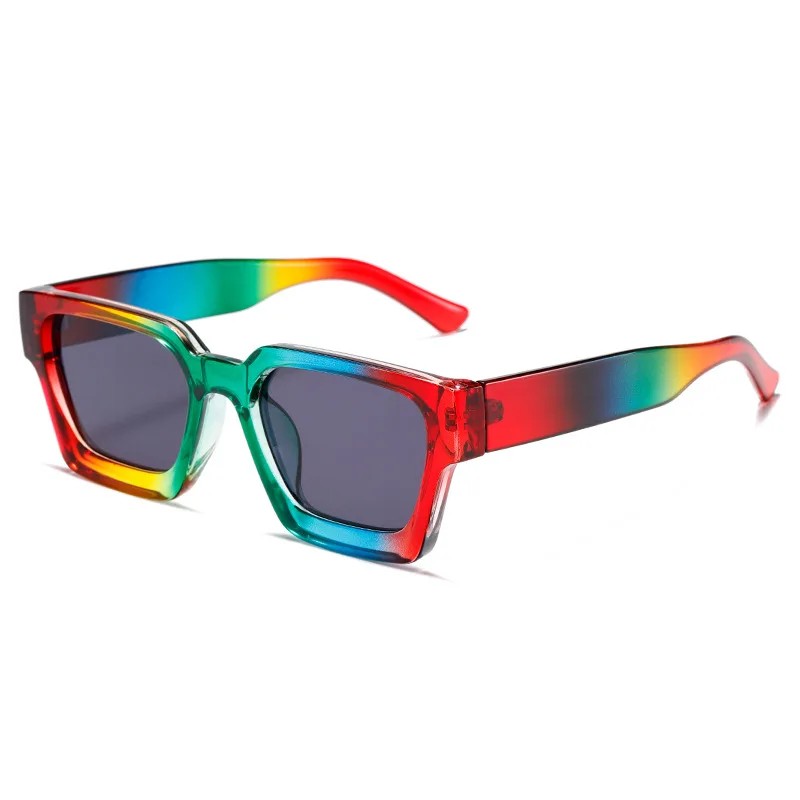 Unisex European American Sunglasses Trend UV Protection Designer Sun Eyewear Fashion Rainbow