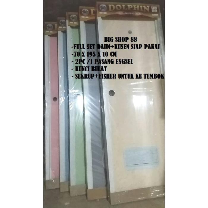 PINTU WC PINTU KAMAR MANDI PVC EXCLUSIVE DOOR FULL SET DAUN+KUSEN