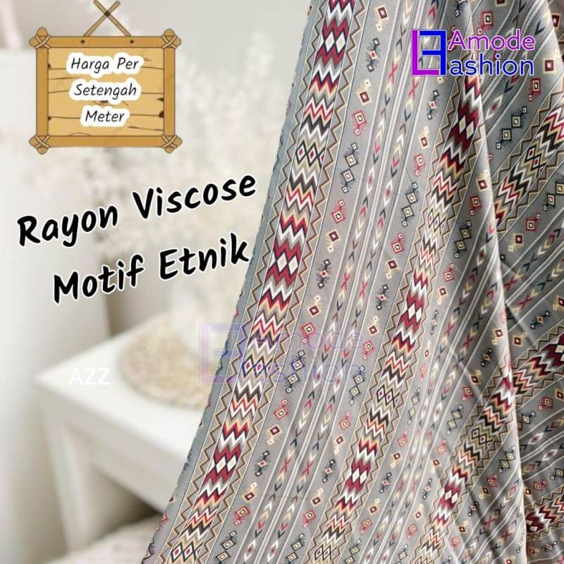Kain Rayon Viscose Motif Etnik