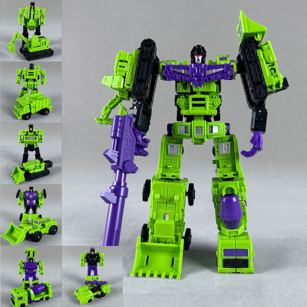 6 in 1 MINI Devastator Transformation Model MINI Devastator 22CM Action Figure Robot Plastic Toys