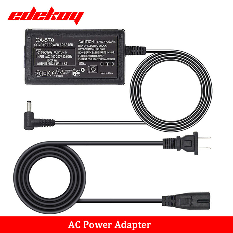 Power AC Adapter CA-570 CA570 CA570K for Canon Digital Camera XC10 ZR60 ZR65MC ZR70MC ZR80 ZR85 ZR90
