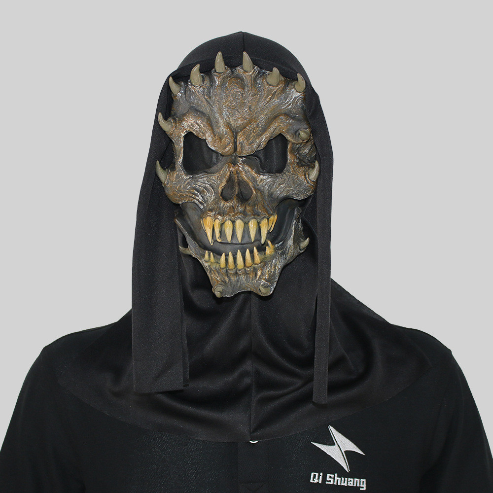 Topeng Karet Monster Seram - Topeng Horor Halloween, Topeng Pesta Kostum, Topeng Karakter Multisudut