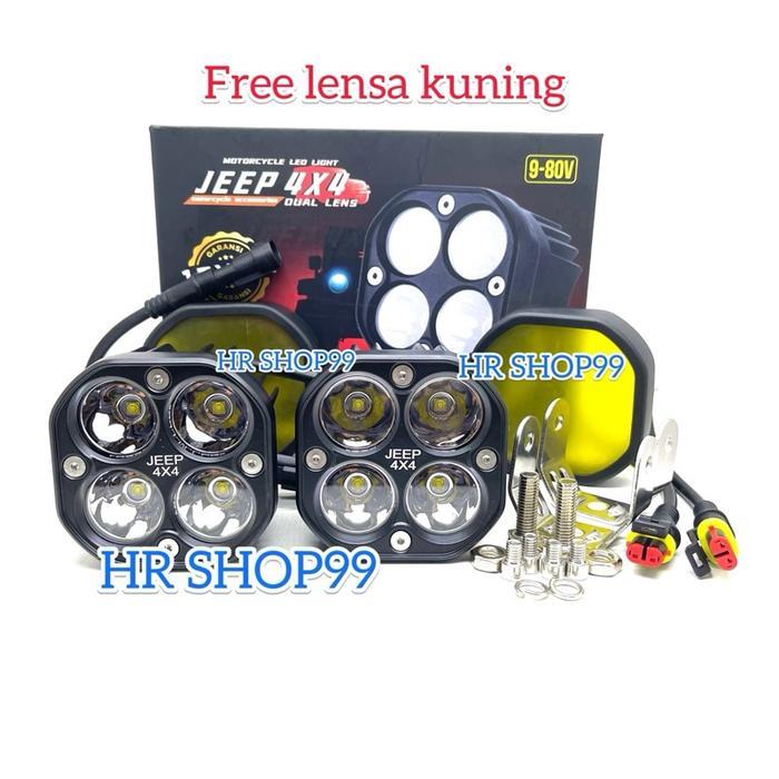 Lampu Tembak Sorot Cree Led 4Mata L4Z MB4 60 Watt JEEP 4x4
