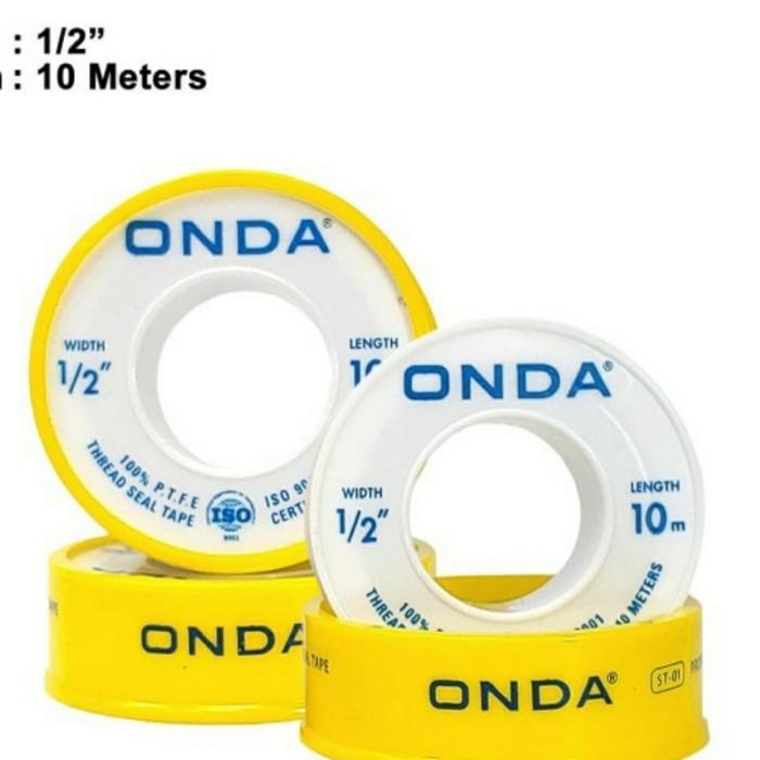 [GROSIR] Seal tape ONDA 10 Meter siltip / Isolasi pipa keran 60 roll