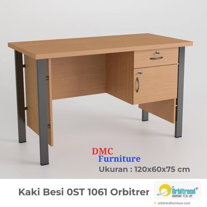 Meja Kantor Meja Tulis 120 Cm Meja Kerja Kaki Besi Bandung