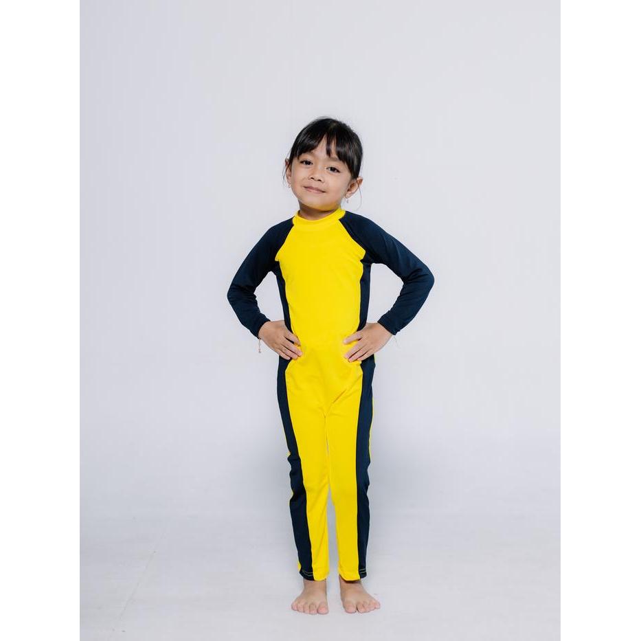 k9a8- Baju Renang Anak Polos Panjang Perempuan Dan Laki-Laki 2-13 Th