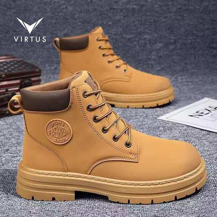 VIRTUS WEAR 39 - 48 APOLLO SEPATU UKURAN BESAR JUMBO SNEAKERS BOOTS GUNUNG PRIA KULIT CASUAL CASUAL