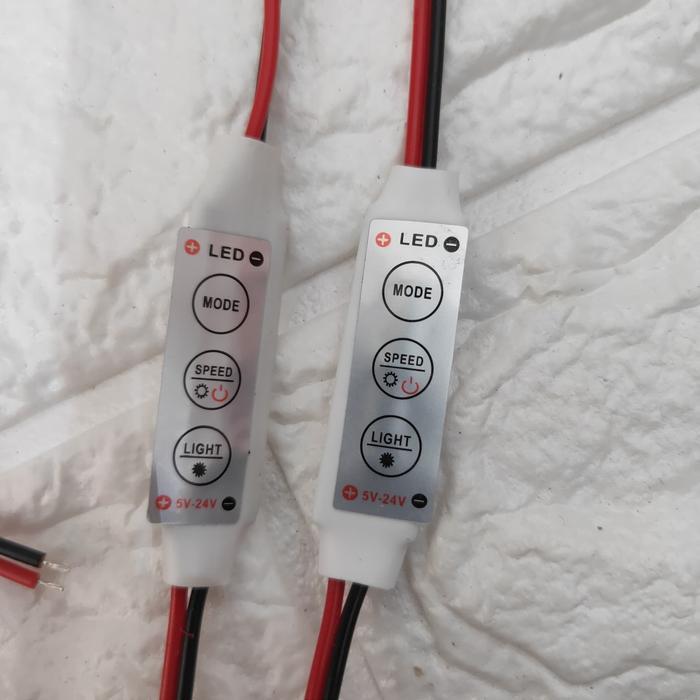 DIMER LED DIMMER LED 5-24V MODE RUNNING STROBO LED DRIVER PWM LAMPU