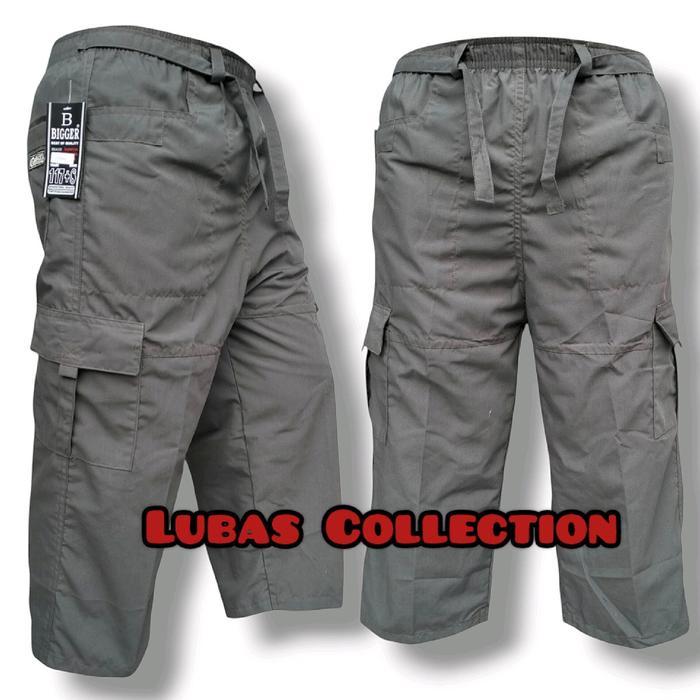 Celana Pangsi Sirwal Pria Dewasa/Celana Kargo Rempel Bigger