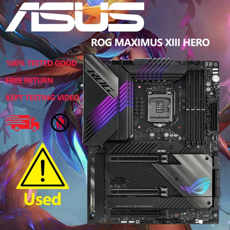 ROG MAXIMUS XIII HERO Desktop Intel Z590 DDR4 PCI-E 3.0 motherboard LGA 1200 USB3.0 M.2 SATA3