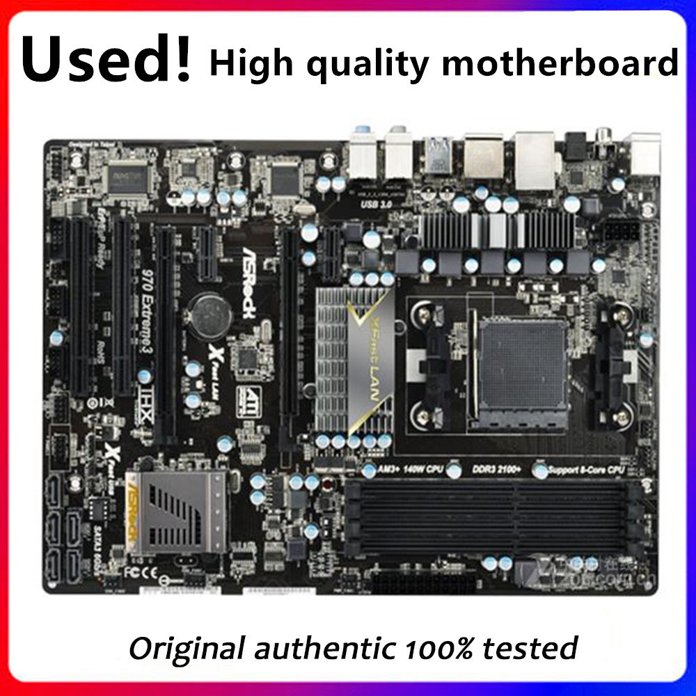 AM3+ AM3b For ASRock 970 Extreme3 Motherboard Socket AM3 DDR3 970 Extreme 3 Original Desktop Mainboa