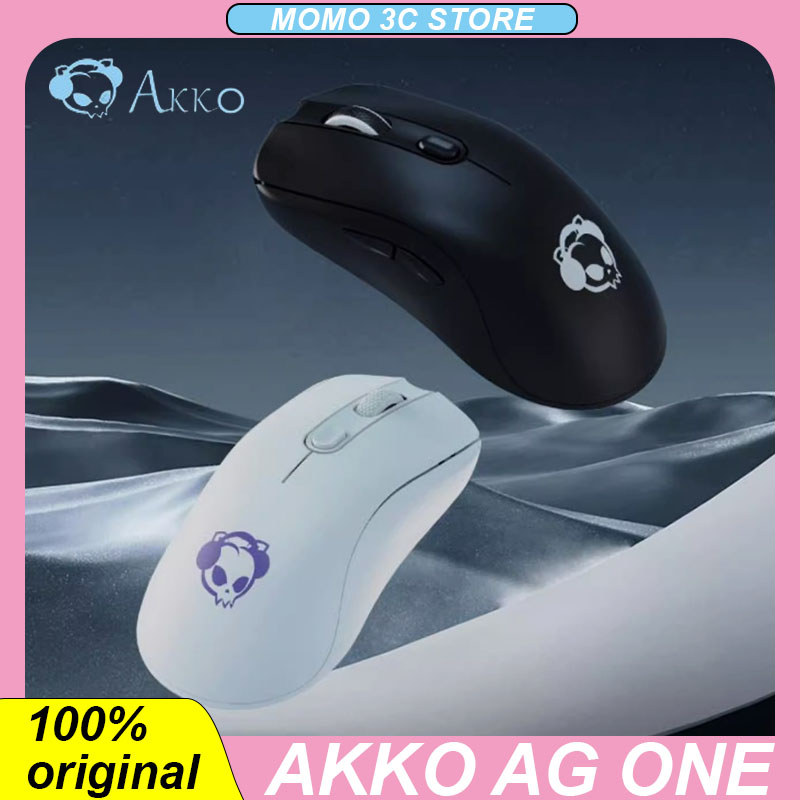 Akko AG ONE Wireless Mouse Buletooth 3mode PAW3395 Nearlink Lightweight Ergonomics PC Gaming Esports