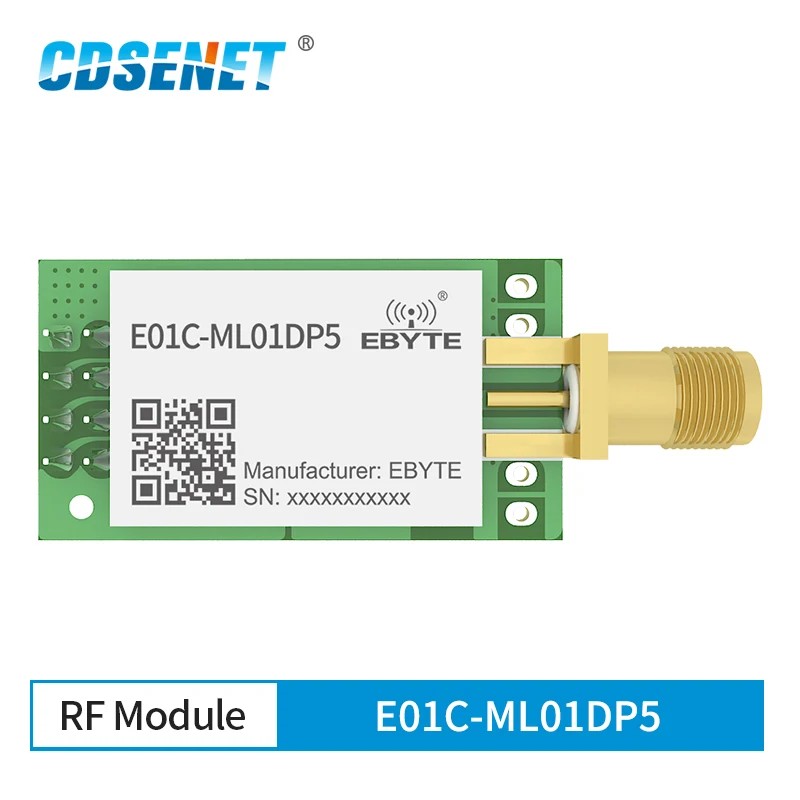 Si24R1 2.4Ghz Pa Lna Rf Spi Module 100Mw 20Dbm E01C-Ml01Dp5 Cdsenet 2.5Km Long Range Wireless