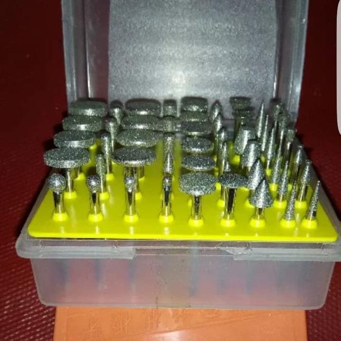 Terbaik Mata Bor Intan Ukir Mini Gerinda Set 50 Pcs Merk Kleber Terlariss 