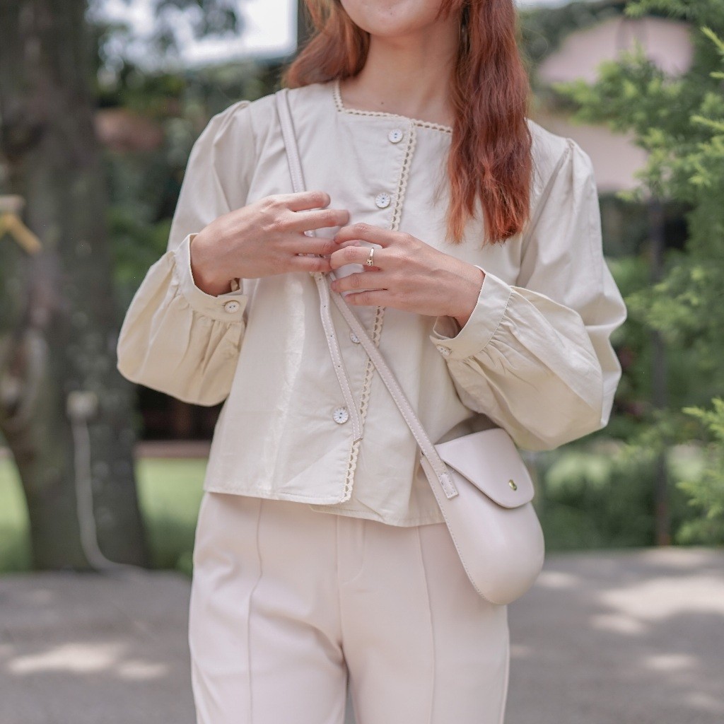 NAYEON BLOUSE PLAIN - HARASKIRT