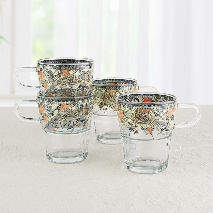 DISKON Brighton 4 Pcs Mug Gelas 230ml GM8004 Sekar Peksi READY STOCK