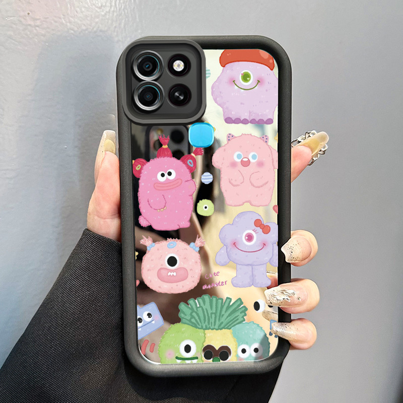 Casing Hp Infinix Smart 6 Infinix Smart 6 Plus Case HP Casing pola Monster kartun Kartun Kasing cerm