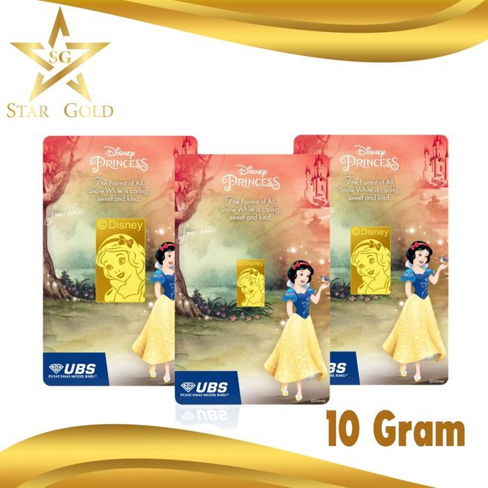 Emas Logam Mulia Ubs Disney Princess Snow White 10Gr 10Gram