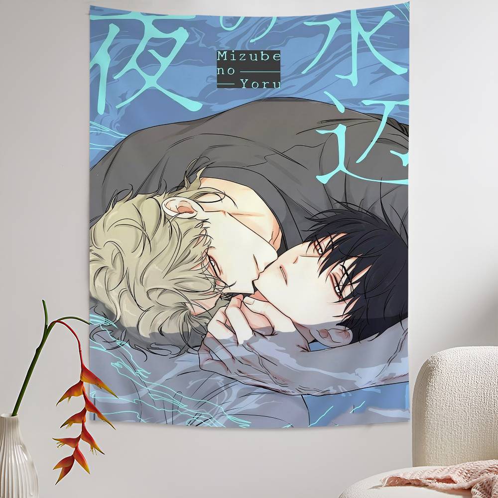 Anime Low Tide In Twilight Colorful Tapestry Wall Hanging Bohemian Wall Tapestries Mandala Wall