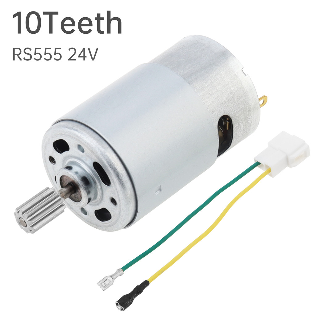 10 Teeth Rs550 Dc Motor Rs550 Dc Motor Fine Teeth 24V Electric Motor Kids Ride On Car Suv Parts For